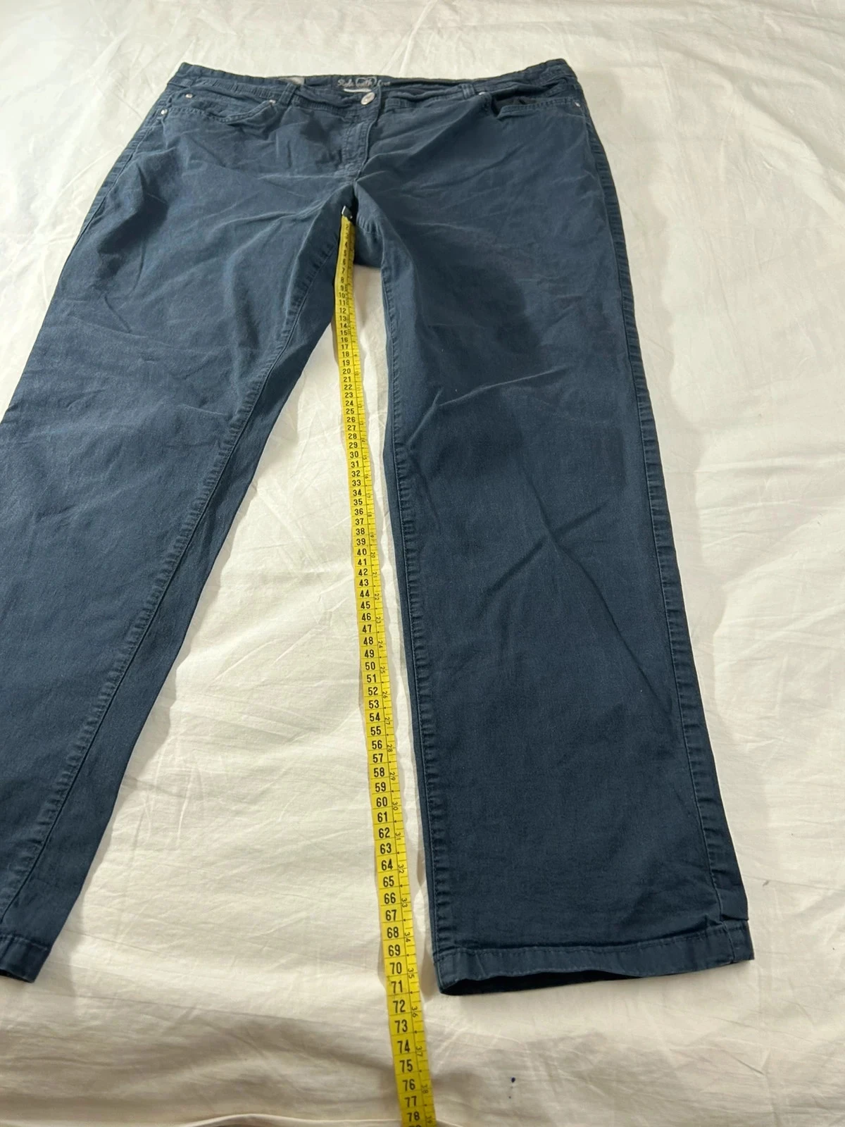 Rechte marineblauwe jeans Canda – photo 5